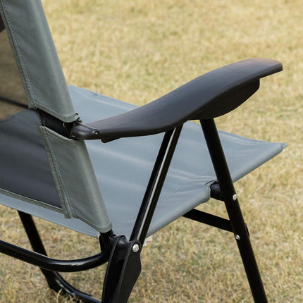Folding garden chairs, adjustable backrest, 120 kg capacity
