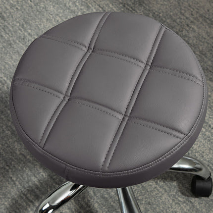 Height-adjustable swivel stools, set of 2, with wheels