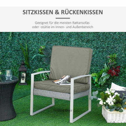 Dark gray chair cushions, washable, 7cm thick, 56x52cm