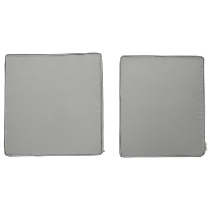 Light gray washable seat cushions, 56x52 cm, set of 2