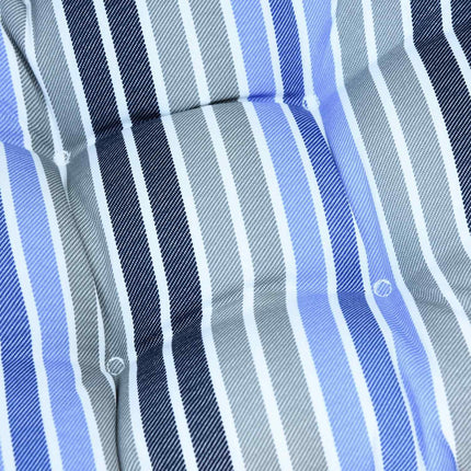 Chair Seat cushions, Easy-Clean, Blue Stripes, 50x45x8 cm