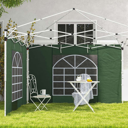 Pavilion side panels 3x3/3x6m, Waterproof, Green