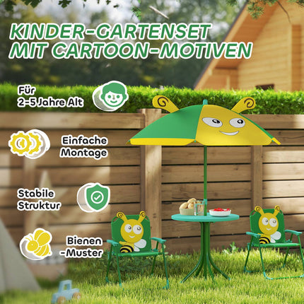 Garden seat for children with parasol, Bee Design