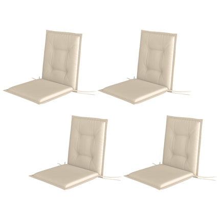 Beige seat cushion set, 108x50x5 cm, indoor/outdoor use