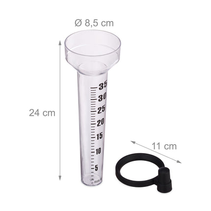 Set of 6 rain gauges