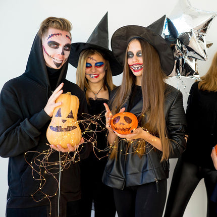 Set of 6 witch hats in black