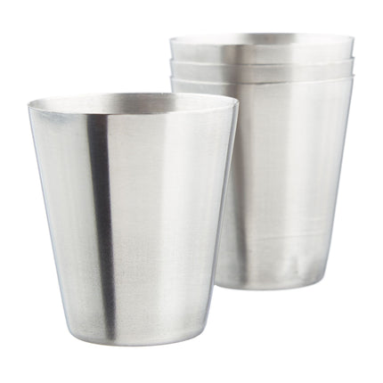 Set of 7 stainless steel spout bottles