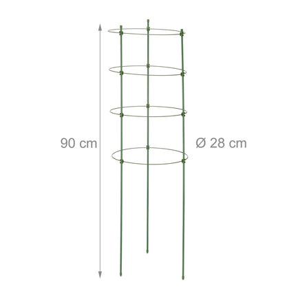 Set of 8 Plant Supports 90 cm