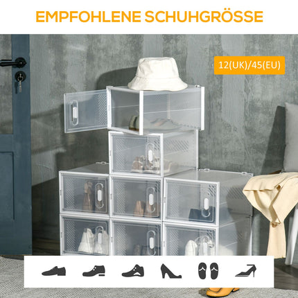 Shoe box set with magnetic doors, fits up to size 45