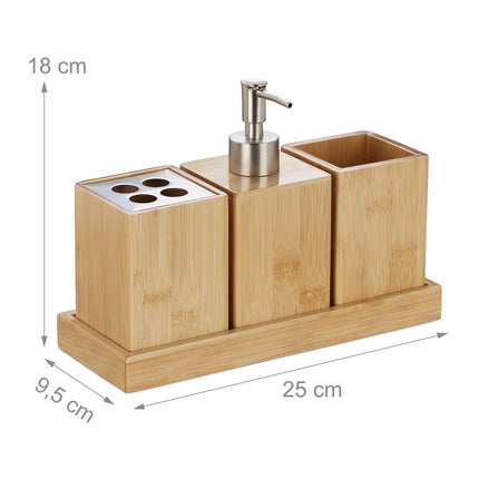 Set of bathroom accessories