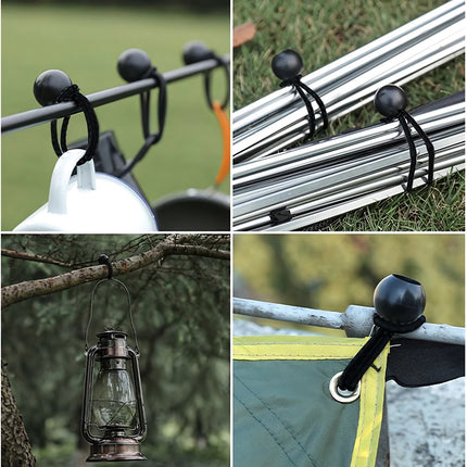 Set of rubbers with a ball for the tarpaulin - 10 pcs.