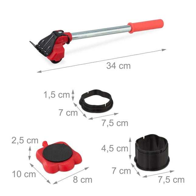 Set met meubellift en meubelwagen