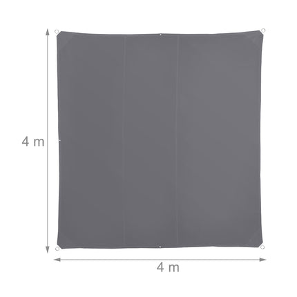 Shade Sail, Grey, UV Protection, Water-Repellent