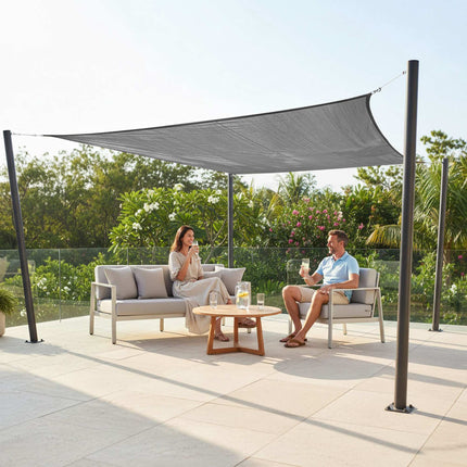 Shade Sail With Eyelets – Breathable HDPE Sun Shade