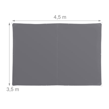 Shade Sail With Eyelets, Polyester, Water-Repellent