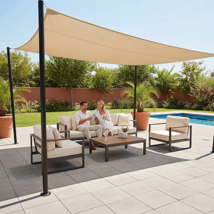 Shade Sail With Eyelets – Water-Repellent Polyester