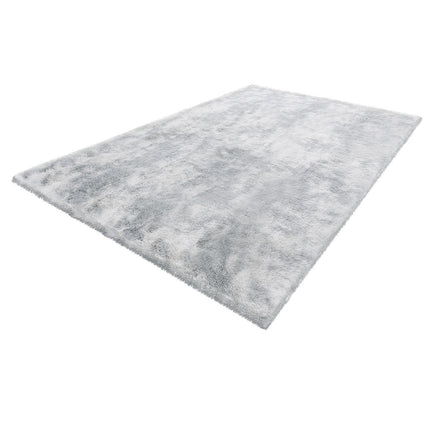 Shag Area Rug 6x9 ft, Plush, Slip-Resistant, Gray
