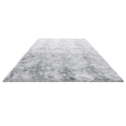 Shag Area Rug 6x9 ft, Plush, Slip-Resistant, Gray