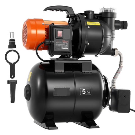 Shallow Well Pump 1100W, 19L Tank, 5300 LPH