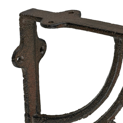 Shelf Brackets, Mandala Design, Cast Iron, Set of 2