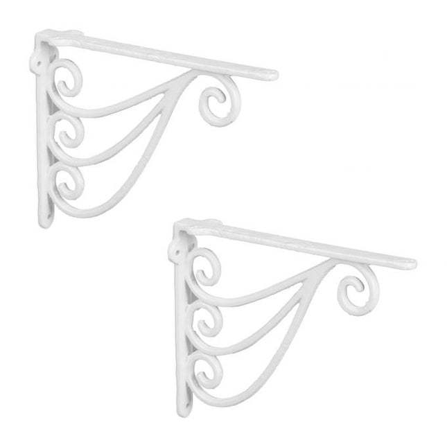 Set van 2 ornamenten voor een hoekplank