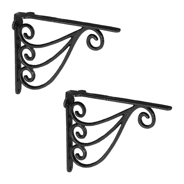 Set van 2 ornamenten voor een hoekplank