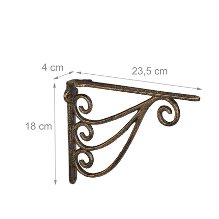 Shelf angle set of 2 ornaments