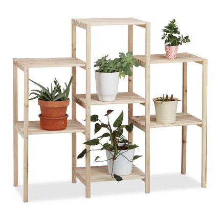Shelf for plants wood