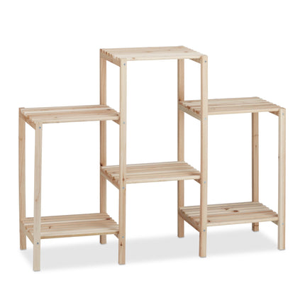 Shelf for plants wood