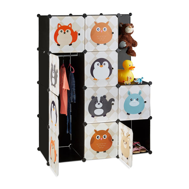 Plank voor de kinderkamer met dierenmotieven