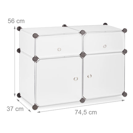 Shelf system 4 compartments