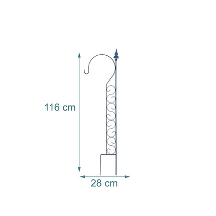 Shepherd's Crook Trellis for Climbing Plants
