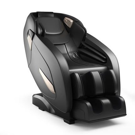 Shiatsu Massage Chair, Adjustable, Bluetooth, Black, 143x77x111 cm