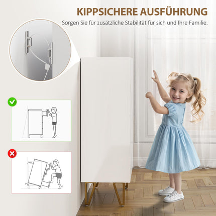 Shoe Cabinet with Adjustable Shelves, White, 72 x 31.5 x 95 cm