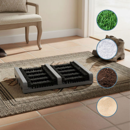Shoe Cleaner with Sturdy Bristles and Non-Slip Base