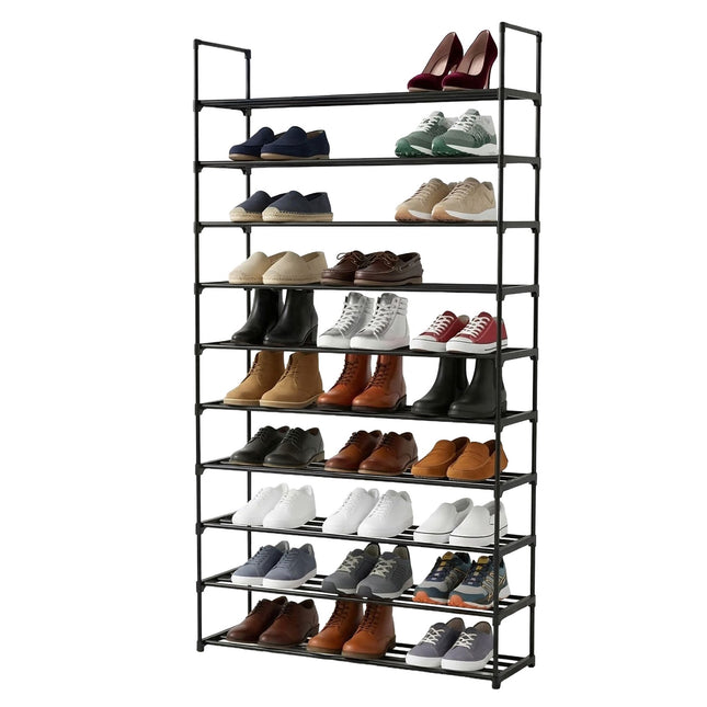 Półka na buty, smukła metalowa, montaż zatrzaskowy bez użycia narzędzi