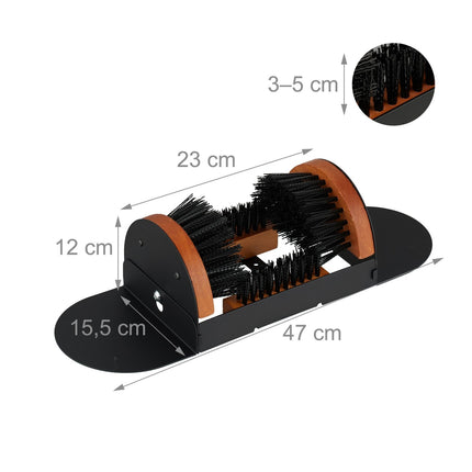 Shoe Scraper with Surround Brushes – Outdoor Boot Cleaner