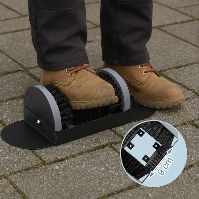 Shoe Scrubber with Surround Brushes for Work Boots