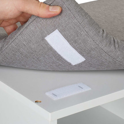 Shoe Storage Bench with Cushion – Hallway Organizer