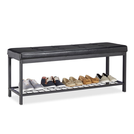 Shoe bench XXL with cushion