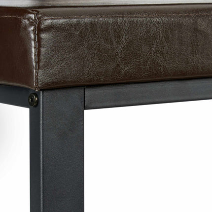 Shoe bench with padded seat