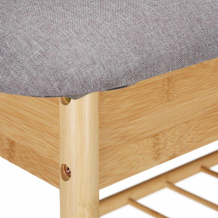 Shoe bench with seat and storage space