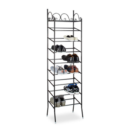 Shoe shelf COUNTRY in metal for 40 shoes