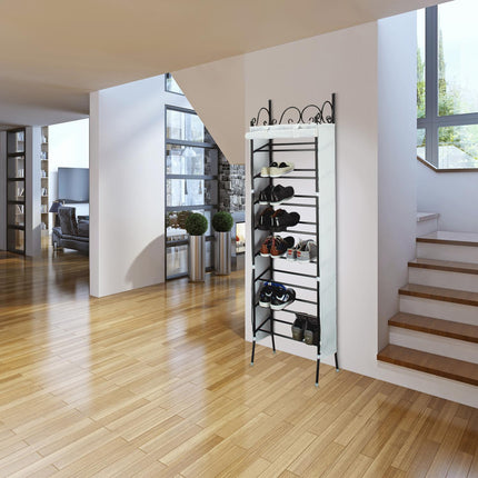 Shoe shelf COUNTRY in metal for 40 shoes