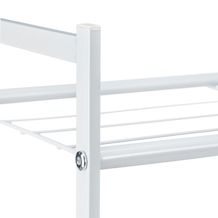 Shoe shelf in metal with 5 shelves
