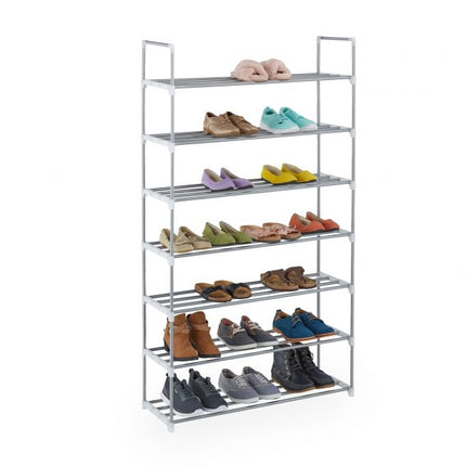 Shoe shelf metal silver