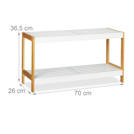 Shoe shelf white nature