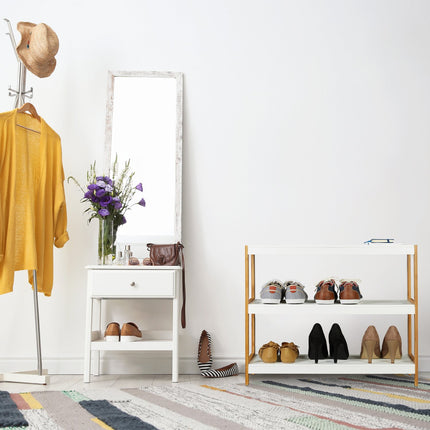 Shoe shelf white nature
