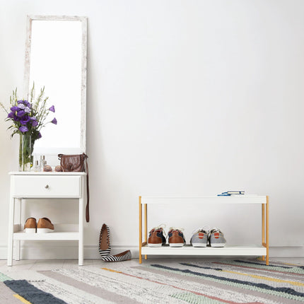 Shoe shelf white nature