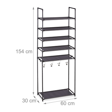 Shoe shelf with 6 shelves